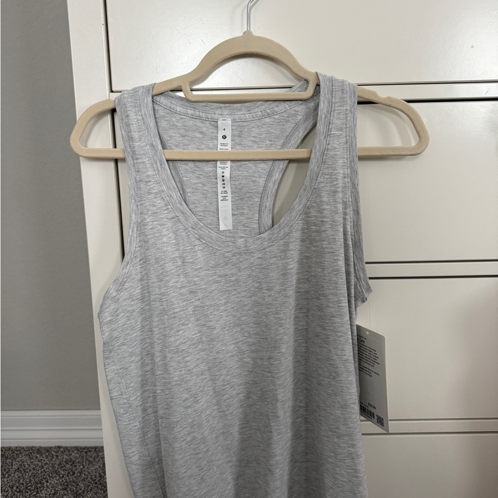 Lululemon Athletica Light Gray Tank Top